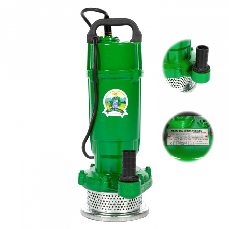 Pachet - Pompa submersibila QDX-16M, 370 W, 16m, 1 tol, debit 3900l/h + Furtun apa transparent cu insertie 1" Ø32 - 50 m [3]