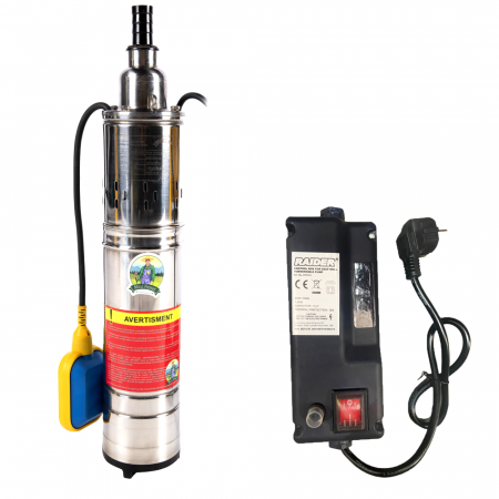 Pompe submersibile - Pachet - Pompa submersibila, tip tun, 1.1kw, debit 3.6mc/h, plutitor + Panou de comanda