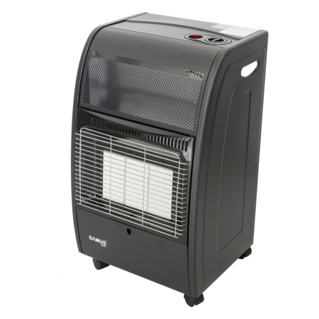 Climatizare si sisteme de incalzire - Soba pe gaz Samus RS421, GPL, 3 trepte de putere,Senzor de prezenta a flacarii, Tip aprindere: piezo-electrica, Negru