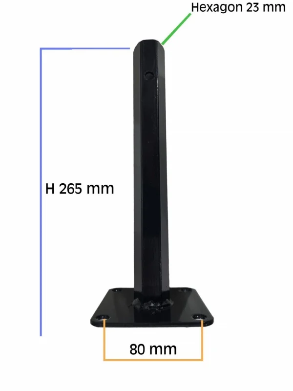 Pachet - 2 Roti motocultor Micul Fermier 4/8 + 2 Manicoti roata motocultor baza patrata (h 265mm - Hexagon 23mm) [2]