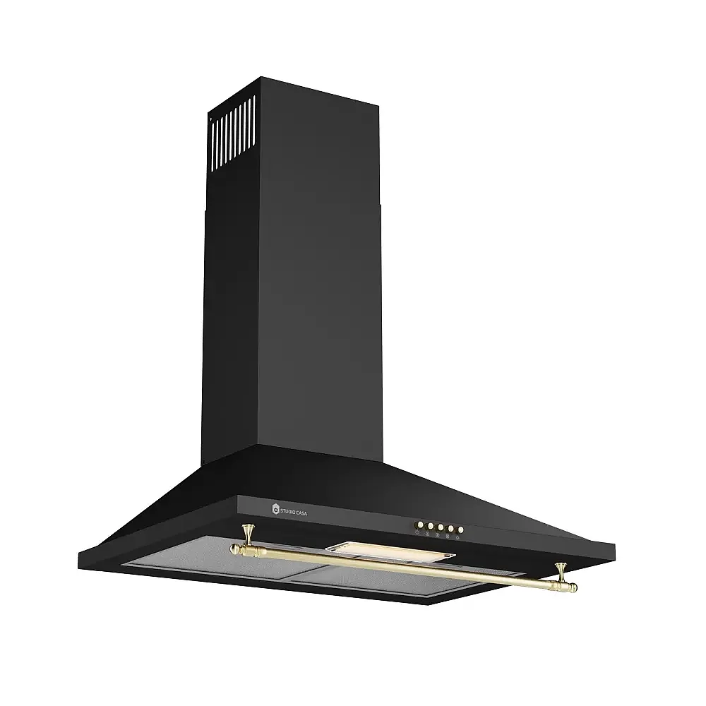 Pachet Toscana Cuptor Electric Fe660Blk, 6 functii + Plita Toscana Pg660Blk + Hota decorativa Studio Casa Onda Retro Black [4]