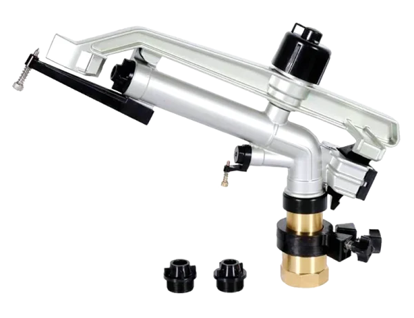 Pachet - ​​​​​​​Trepied telescopic aspersor 2 toli + Aspersor profesional pentru irigații 2 Toli, Sectorial/360°, Presiune 2-5 bar, Debit 9.1-23.4 m³/h, Rază 40-66 m, Duză 12-14-16 mm [1]