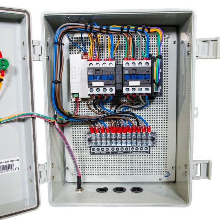 Panou Automatizare Trifazata, ATS ITC Power AC-ATS-W-25A-3, 400 V, 25 A, 12 kVA, Comutare Automata Retea-Generator, Display LCD [3]