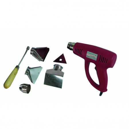 Pistol aer cald 2000W 2 trepte accesorii geanta plastic RDP-HG18 Raider Power Tools [2]