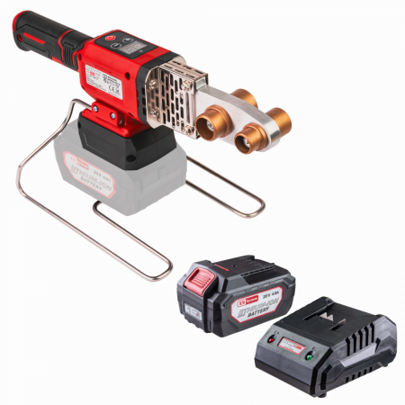 BRICOLAJ - Pistol de sudură PPR Raider RDP-BPW20, R20, potrivit țevi PPR Ø20–32 mm, temperatură 25–340 °C + Incarcator si acumulator 20V 4Ah