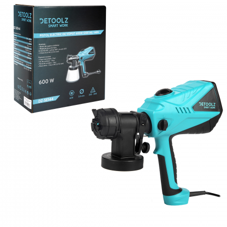 Pistol electric de vopsit 600W 1200ml/min, DETOOLZ DZ-SE144 [8]
