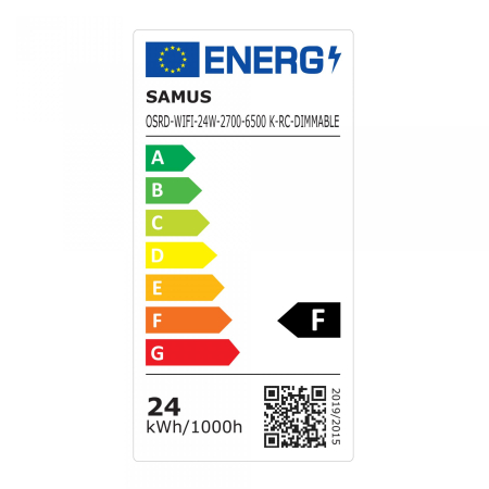 Plafoniera LED Smart cu tlc Samus OSRD-WIFI-24W-2700-6500K-RC-DIMMABLE, 39.5 cm, 1650 lm [5]