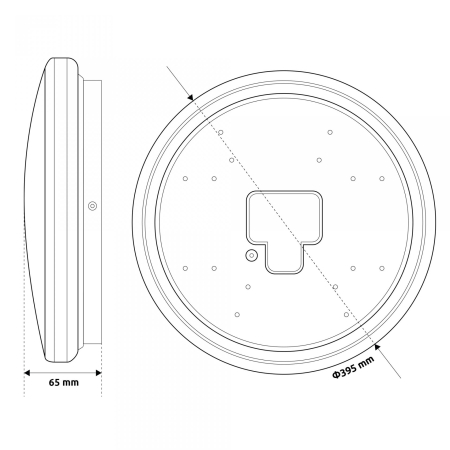 Plafoniera LED Smart cu tlc Samus OSRD-WIFI-24W-2700-6500K-RC-DIMMABLE, 39.5 cm, 1650 lm [3]