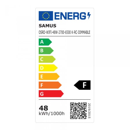 Plafoniera LED Smart cu tlc Samus OSRD-WIFI-48W-2700-6500K-RC-DIMMABLE,49 cm, 3360 lm [5]