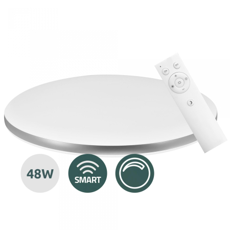 Iluminat - Plafoniera LED Smart cu tlc Samus OSRD-WIFI-48W-2700-6500K-RC-DIMMABLE,49 cm, 3360 lm