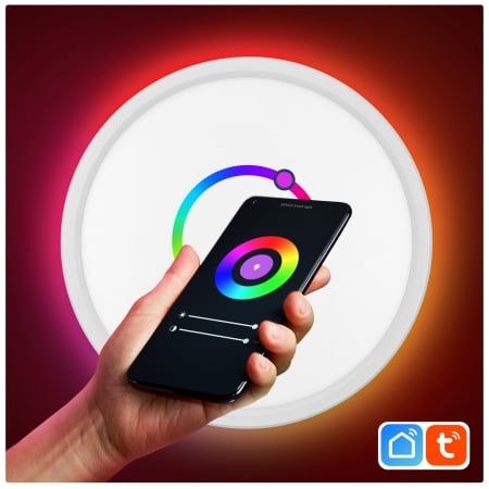 Plafoniera LED Smart Samus SLP300-2160LM-18W-3000/4000/6500K+RGB+DIMMER [6]