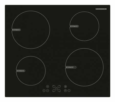 Aragazuri si plite - Plita cu inductie incorporabila Heinner HBHI-V591BTC, 4 zone de gatit, Touch control, Boost 1 zone, 60 cm, Negru