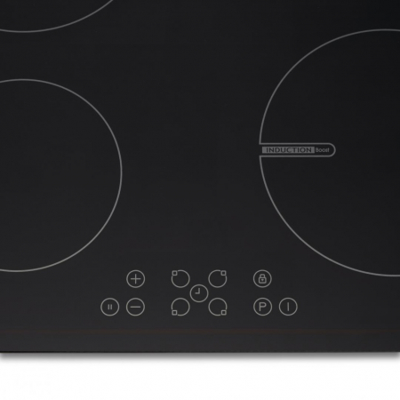 Plita cu inductie incorporabila Heinner HBHI-V594BTC, 4 zone de gatit, Touch control, Boost 4 zone, 60 cm, Sticla neagra [2]