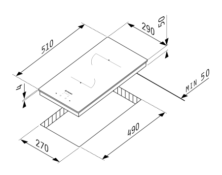 Plită electrică Pyramis PHC31230FMB, 2 zone de gătit, control Touch, 9 trepte de putere, Timer și OSD, design modern sticlă neagră [1]