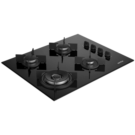 Plita Incorporabila Arctic ARNGW64127SB, Gaz, 4 Arzatoare, Aprindere electrica, WOK, Safety Plus, 65 cm, Sticla Neagra [2]