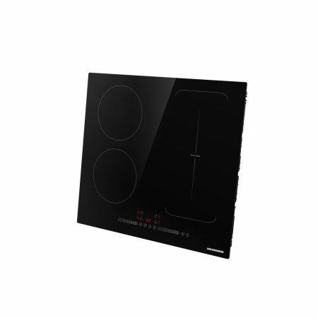 Plita incorporabila cu Inductie, Heinner HBHI-M4ZB1FXTC, 4 zone de gatit, Bridge, Boost, Control touch, Timer, Protectie copii, Indicator caldura, 60 cm, Negru [3]