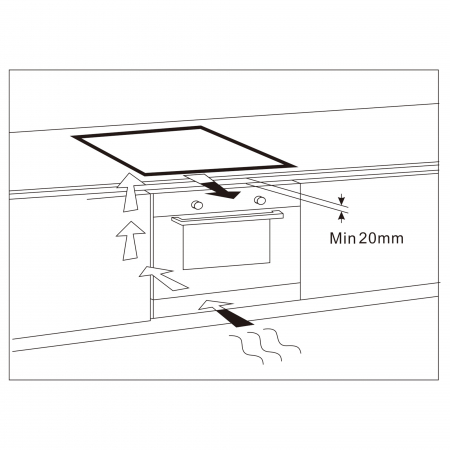 Plită incorporabilă cu inducție Samus PSI‑64BMG10, 60 cm, 4 zone gătit, 7 000 W, touch control, timer, 9 trepte, booster, sticlă ceramică neagră mată [5]