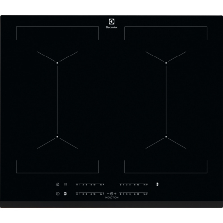 Marelvi - Plita incorporabila Electrolux, Inductie, 4 zone de gatit, Touch control, 60 cm, Sticla neagra