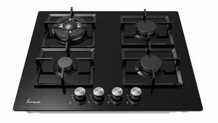 Aragazuri si plite - Plita incorporabila Fram FBH-M4IWF-GBK, Gaz, 4 arzatoare, Gratar fonta, Aprindere, Dispozitiv de siguranta, 60 cm, Neagra