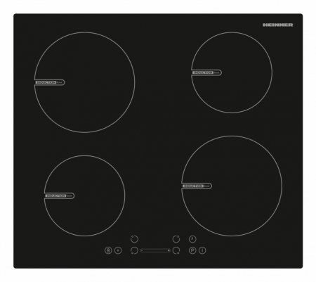 Aragazuri si plite - Plita incorporabila Heinner HBHI-V594BSC, Inductie, 4 zone de gatit, Touch control, Boost 4 zone, 60 cm, Sticla neagra