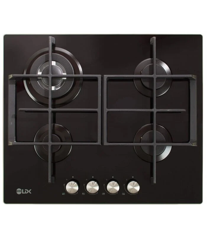 Electronice & Electrocasnice - Plita incorporabila LDK Cordoba WOK JZ4BK60, Tip alimentare: Gaz, 4 arzatoare, WOK, Aprindere electrica, Gratare fonta, Siguranta, 60 cm, Negru