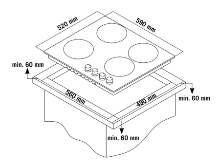 Plita incorporabila Samus PS646GXS [1]