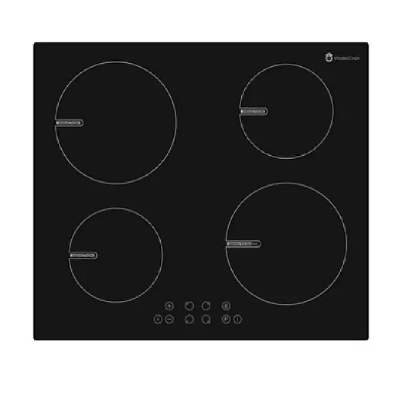 Plita incorporabila - Plita Incorporabila Studio Casa Indra 60 Boost Inductie, 5800 W, 4 Zone, 60 Cm, Sticla Neagra