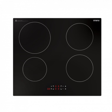 Aragazuri si plite - Plita incorporabila VIVAX BH-04MIN, Inductie, Patru zone de gatit, Boost, Control touch, Timer, Putere maxima 8100 W, Timer digital, Setari putere in 9 trepte, Protectie copii, Indicator caldura rezid