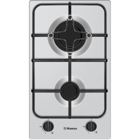 Marelvi - Plita pe gaz Hansa, 30 cm, 2 zone de gatit, inox