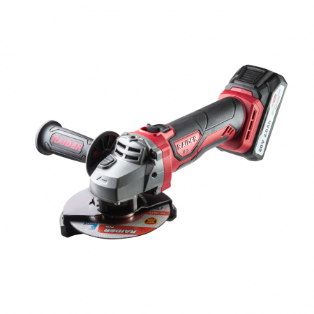 BRICOLAJ - Polizor unghiular Raider Pro, disc de 125mm, 20 V, 2 Ah, 11500 rpm, RDP-SPAG20 Set