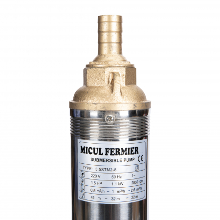 Pompa Apa Submersibila 90YQJD2/8-1.1 GF-0707, Apa Curata, 1.1 Kw, 2.6 Mc/H, Micul Fermier [1]