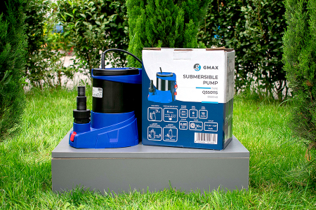 Pompa de drenaj pentru apa curata Gmax cu nivel minim de aspiratie Q550115, Debit  10 m3/h, Putere 550 w, Plutitor integrat [7]