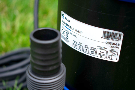 Pompa de drenaj pentru apa curata Gmax cu nivel minim de aspiratie Q550115, Debit  10 m3/h, Putere 550 w, Plutitor integrat [6]