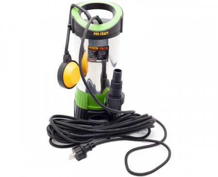 Pompe de apa murdara - Pompă de drenaj și fecale Procraft PN19, debit 15000 l/h, 1100 W