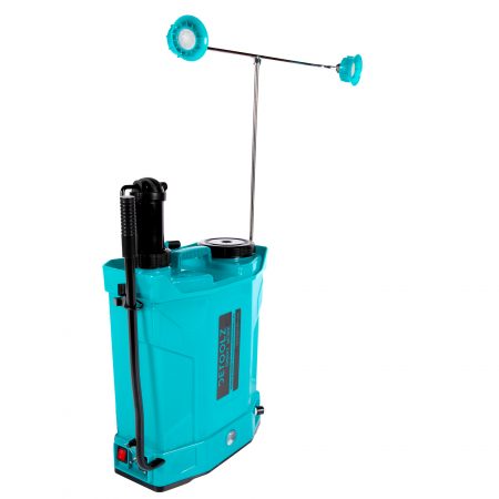 Pompa de stropit 2 in 1 ( acumulator si manuala), debit 2.6 l/ min, 5 duze, presiune 5.5 bar, Detoolz16L, DZ-PA1007-S001-G01 [3]