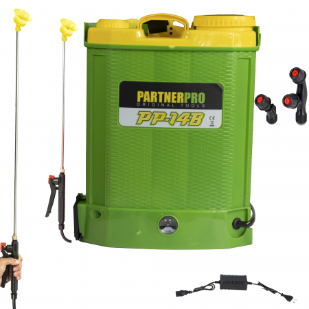 GRADINA - Pompa de stropit cu acumulator 14L PARTNER PRO, presiune 3 bar, suprafata de lucru 540 m2
