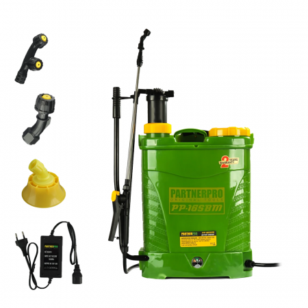 GRADINA - Pompa de stropit cu acumulator 2 in 1, acumulator 12V, 8Ah, Suprafata 620 m2, PartnerPro PP-16SBM