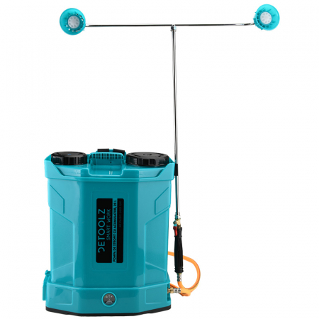 Pompa de stropit cu acumulator 20L, 5 duze, debit 2.6 l/ min, presiune 5.5 bar, Detoolz DZ-PA1011-S001-G01 [1]