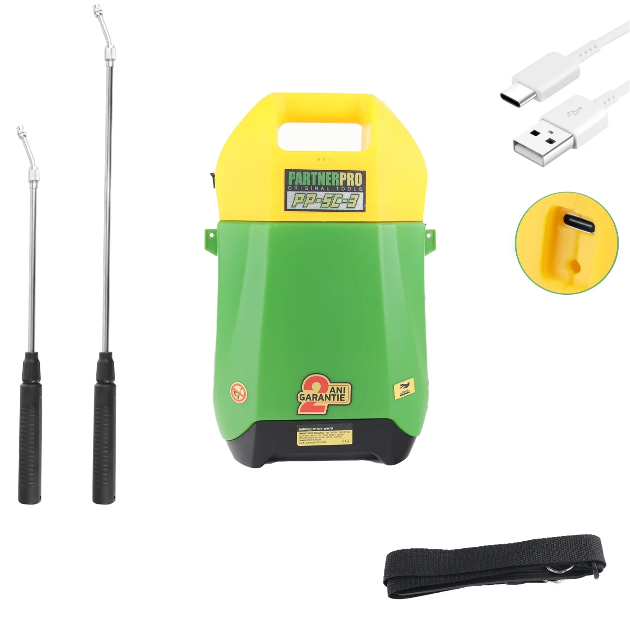 GRADINA - Pompa de stropit cu acumulator 5 L, PartnerPro PP-5C -3, 5 V/1A