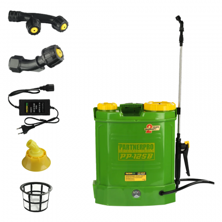 GRADINA - Pompa de stropit cu acumulator, capacitate 12l, acumulator 12V 8Ah, Suprafata 460 m², PartnerPro PP-12SB