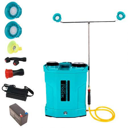 GRADINA - Pompa de stropit cu acumulator, Detoolz 16L, debit 2.6 l/ min, presiune 5.5 bar, DZ-PA1006-S001-G01