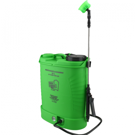 Pompa de stropit cu acumulator Micul Fermier 18L, acumulator 12 V, 5.5 bar, 4 duze, lance 80 cm, debit 2.6 L/min, MF-PA1009-S001-G01 [4]