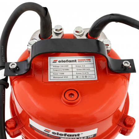 Pompa drenaj, fosa, cu cutocator, 750 w, 1 CP, 2 toli, 180 L/min, ref la 10 metri, Aquatic Elefant WQCD10-10-0.75F [2]