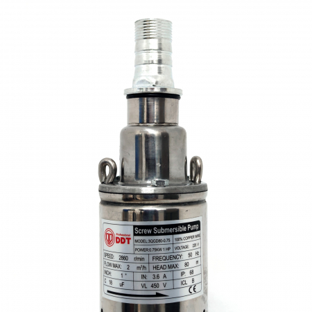 Pompa submersibila DDT 3QGD80-0.75, 750 W, 2 mc/h, diametru 75 mm [1]