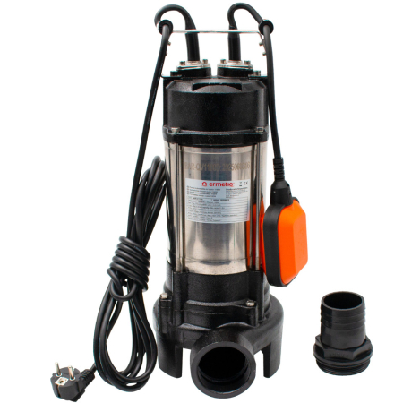 Pompa Submersibilă de Drenaj cu Tocător 1100W BAR-QV1100D, debit 10000 L/H, Performanță Ridicată pentru Drenajul Apelor Murdare și Evacuarea Reziduurilor, Ideală pentru Zone Inundate și Fose Septice [2]