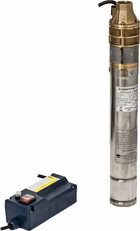 GRADINA - Pompa submersibila de foraj Gmax 3skm100, debit 2.4 m3/h, diametru pompa 75 mm, putere 750 w,  55m, cupru
