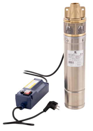 Pompe submersibile - Pompa submersibila de foraj Gmax 4SKm100, debit 2.5 m3/h, putere 750 w, coloana de apa 61 m, cablu 20 m, cupru