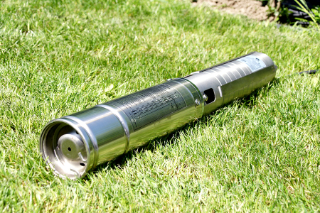 Pompa submersibila de foraj Gmax 4SPD309-0.55 cu 9 turbine de inox, debit 4 m3/h, putere 550 w, coloana 57 m, cupru [8]