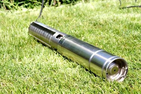 Pompa submersibila de foraj Gmax 4SPD309-0.55 cu 9 turbine de inox, debit 4 m3/h, putere 550 w, coloana 57 m, cupru [9]