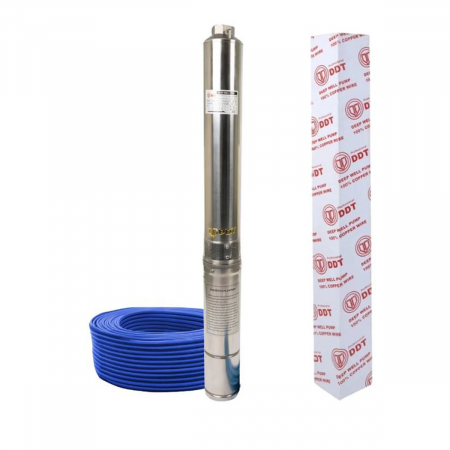 GRADINA - Pompa submersibila de mare adancime, DDT, 4SDM3-11, debit 8 m³/h, 1800 W, 11 turbine, Inox, refulare la 150m